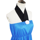 Anime The Flintstones Betty Rubble Cosplay Costume Halter Neck Blue Dress - AwwwCos