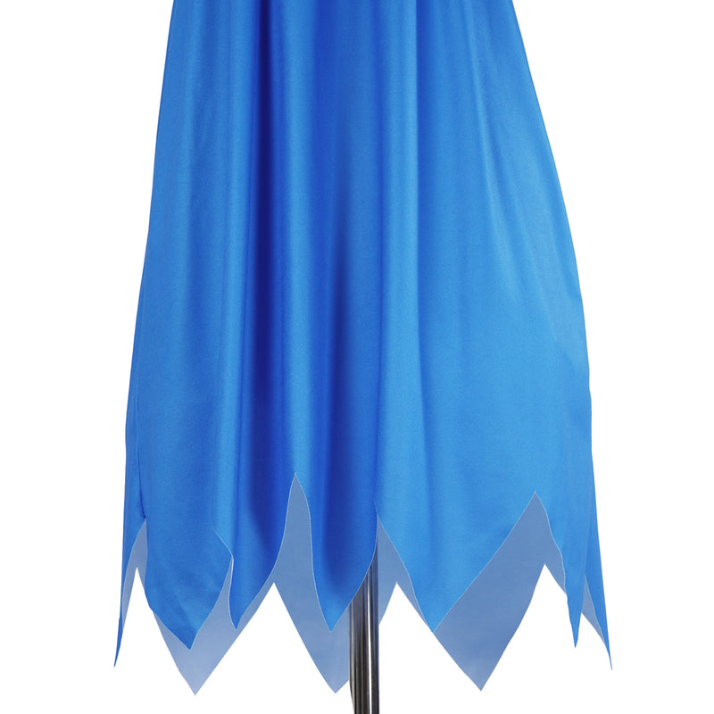 Anime The Flintstones Betty Rubble Cosplay Costume Halter Neck Blue Dress - AwwwCos