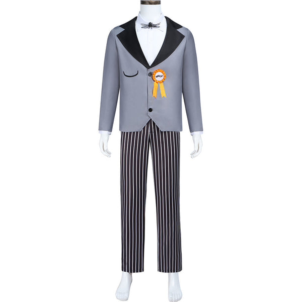 Anime The Nightmare Before Christmas Mayor Cosplay Costume Gray Uniform
