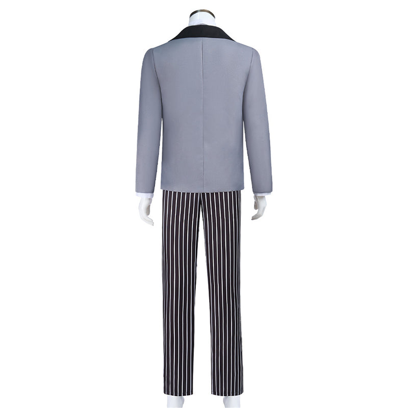 Anime The Nightmare Before Christmas Mayor Cosplay Costume Gray Uniform