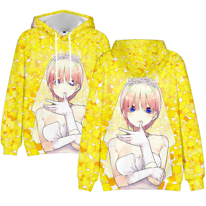 Anime The Quintessential Quintuplets Cosplay Hooded Coat Sweater