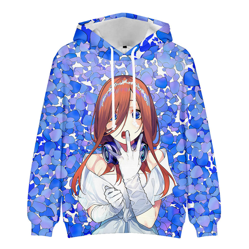 Anime The Quintessential Quintuplets Cosplay Hooded Coat Sweater