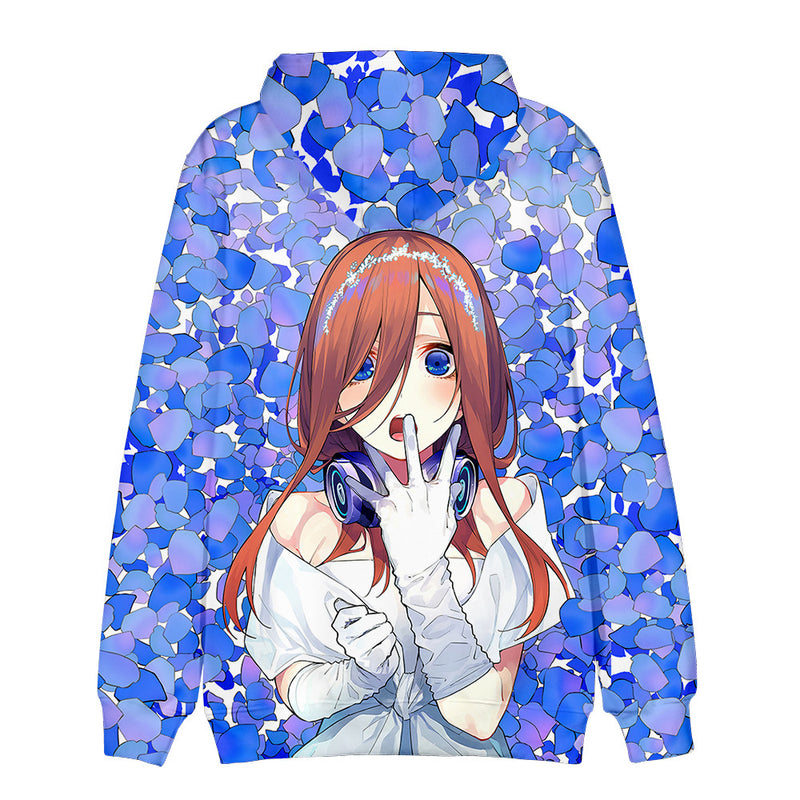 Anime The Quintessential Quintuplets Cosplay Hooded Coat Sweater