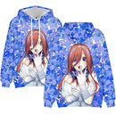 Anime The Quintessential Quintuplets Cosplay Hooded Coat Sweater - AwwwCos