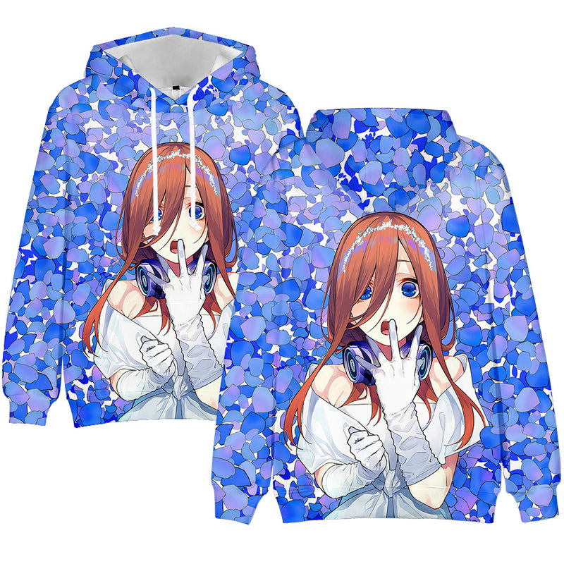 Anime The Quintessential Quintuplets Cosplay Hooded Coat Sweater
