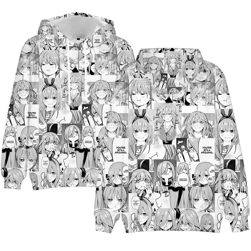 Anime The Quintessential Quintuplets Cosplay Hooded Coat Sweater