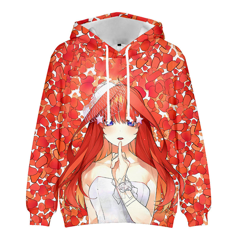 Anime The Quintessential Quintuplets Cosplay Hooded Coat Sweater