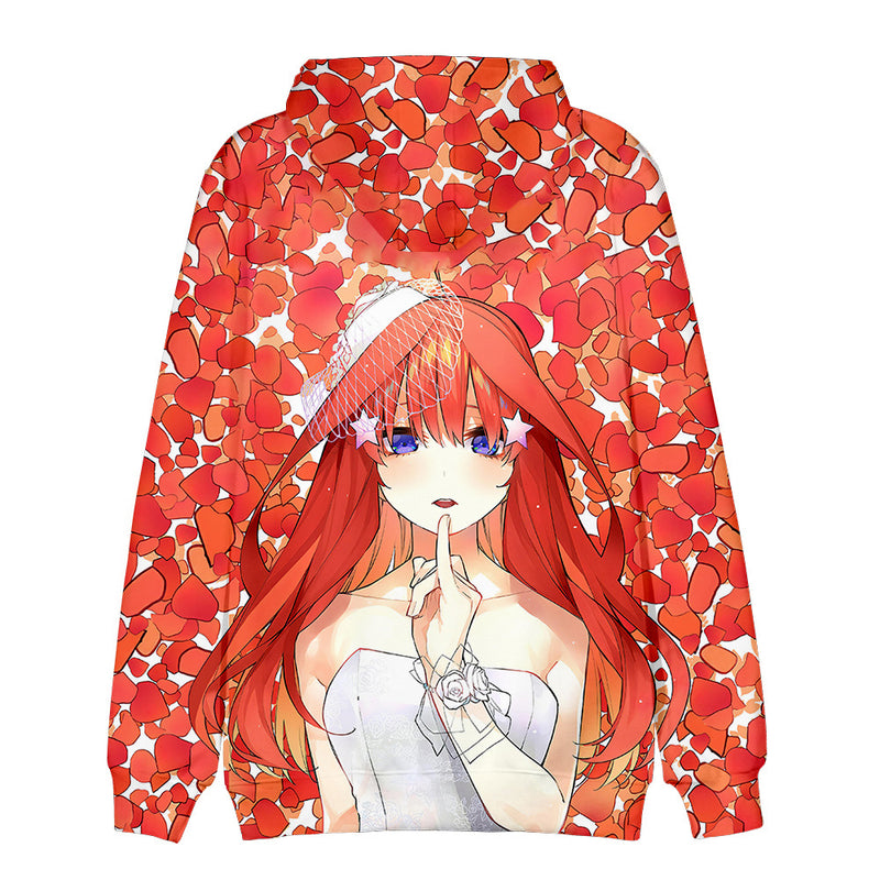 Anime The Quintessential Quintuplets Cosplay Hooded Coat Sweater