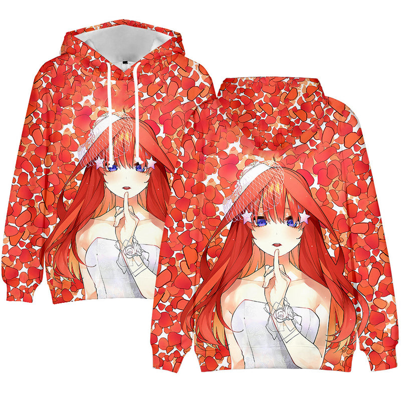 Anime The Quintessential Quintuplets Cosplay Hooded Coat Sweater