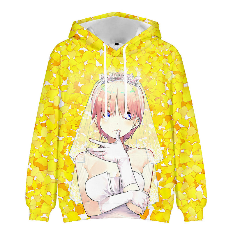 Anime The Quintessential Quintuplets Cosplay Hooded Coat Sweater