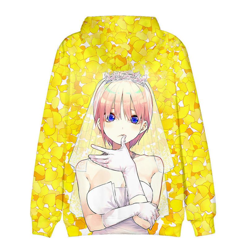 Anime The Quintessential Quintuplets Cosplay Hooded Coat Sweater
