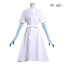 Anime This Monster Wants to Eat Me Omi Shiori Cosplay Costume White Dress