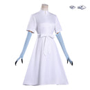 Anime This Monster Wants to Eat Me Omi Shiori Cosplay Costume White Dress