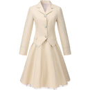 Movie Wicked Glynda Cosplay Costume Ivory Uniform Jacket Skirt - AwwwCos