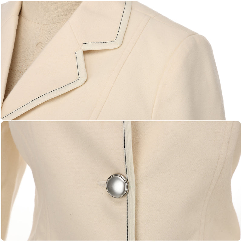 Movie Wicked Glynda Cosplay Costume Ivory Uniform Jacket Skirt - AwwwCos