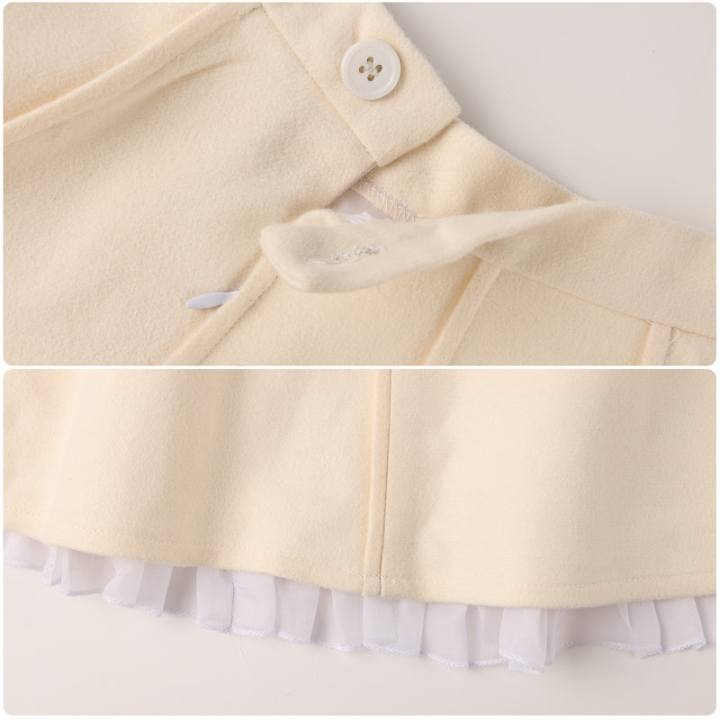 Movie Wicked Glynda Cosplay Costume Ivory Uniform Jacket Skirt - AwwwCos