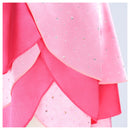 Anime Winx Club Flora Cosplay Costume Women Strapless Pink Mini Dress
