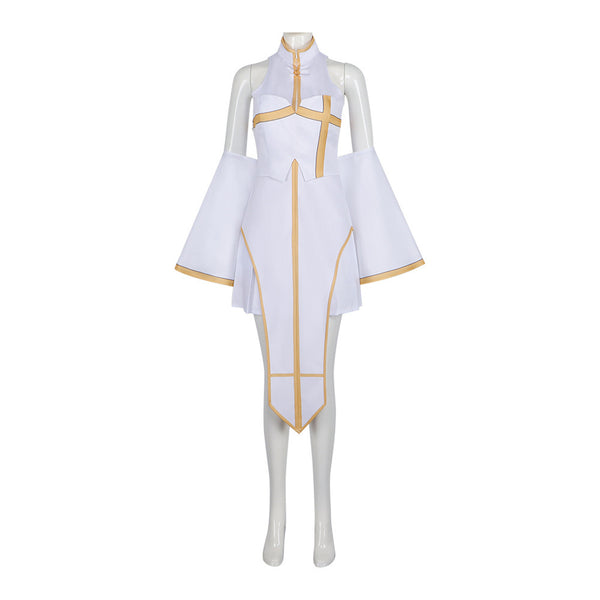 Anime Yūsha Party ni Kawaii Ko ga Ita node Koi Shite Mita Cecilia Cosplay Costume White Dress