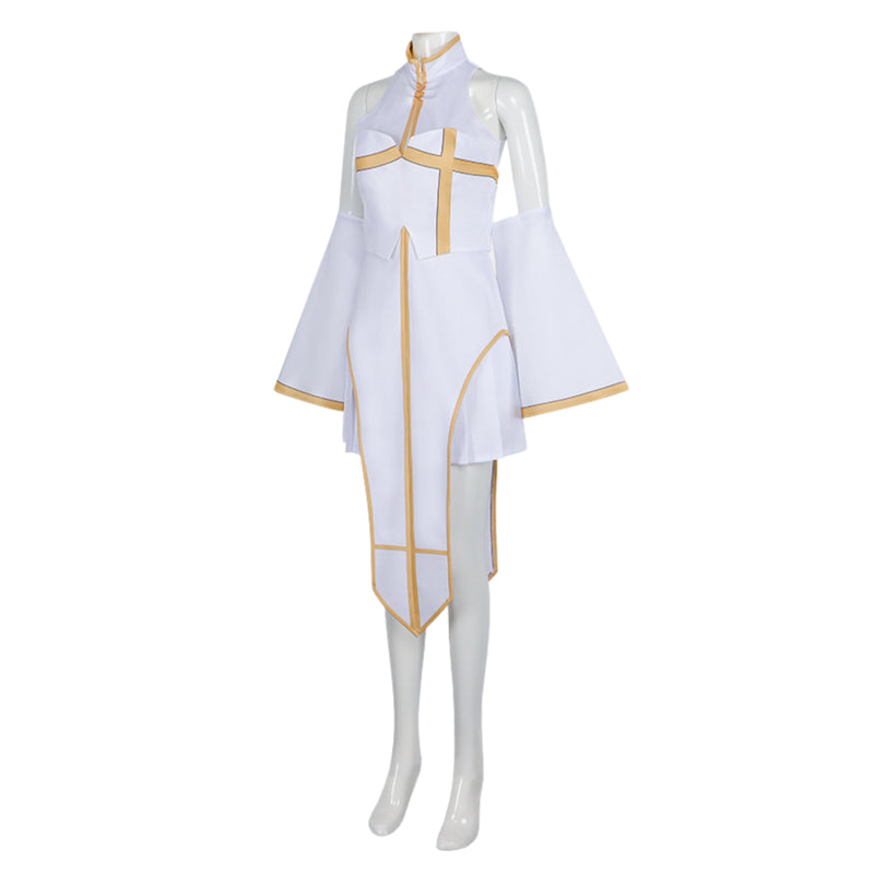 Anime Yūsha Party ni Kawaii Ko ga Ita node Koi Shite Mita Cecilia Cosplay Costume White Dress