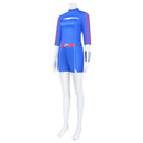 Anime Zombies Addison Cosplay Costume Blue Top Shorts - AwwwCos