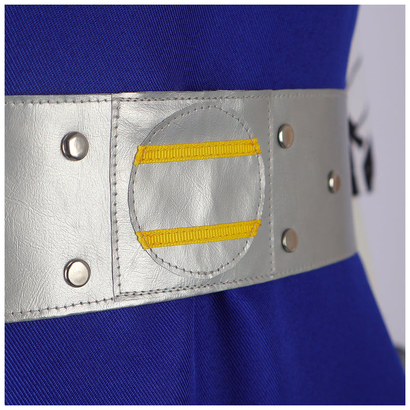 Female Anime Zombies Cosplay Costume Blue Mini Dress Printed Pantyhose - AwwwCos