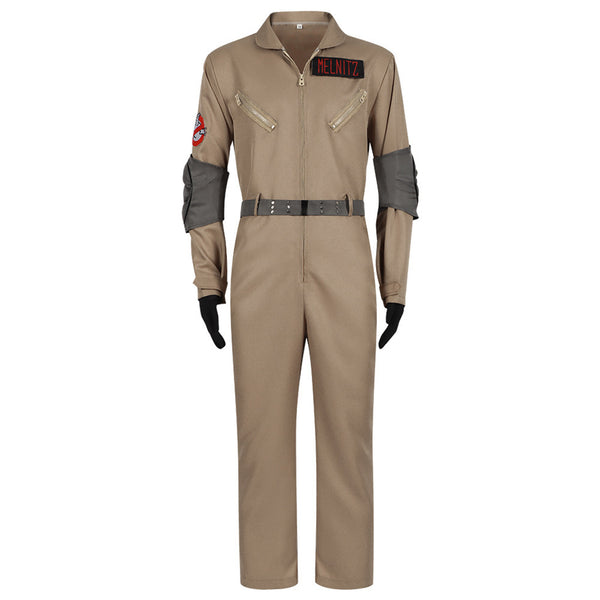 Anime Ghostbusters Cosplay Costume Brown Jumpsuit Set