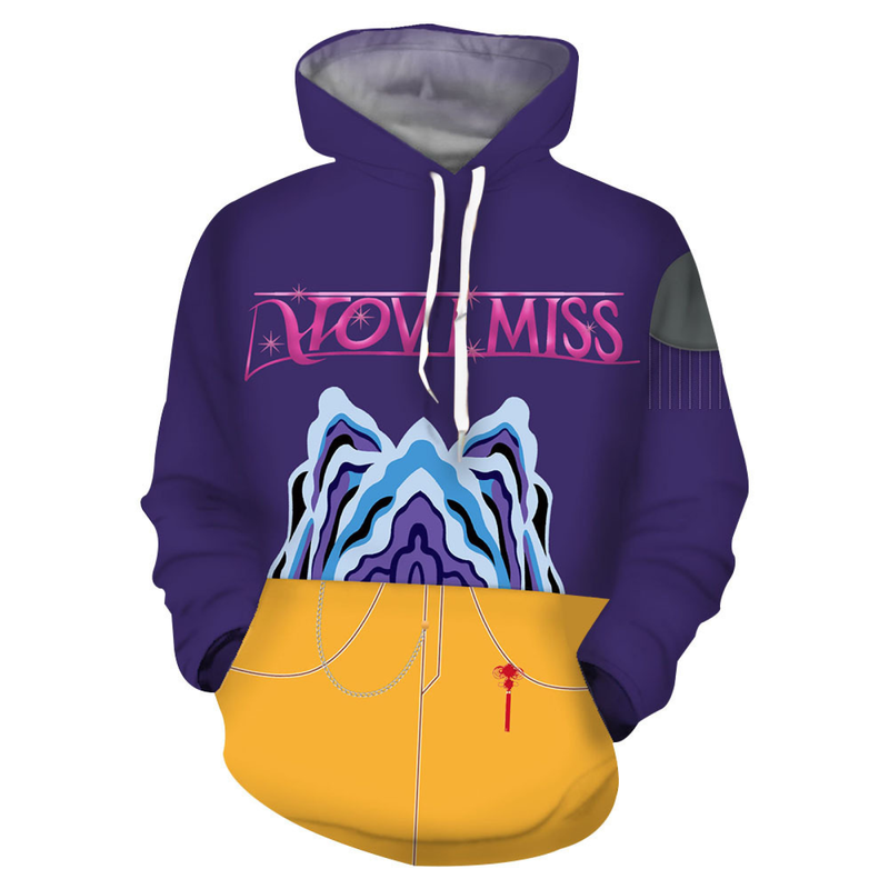 Anime K-Pop: Demon Hunters Zoey Rumi Mira Cosplay Shirt Purple Hoodies - AwwwCos