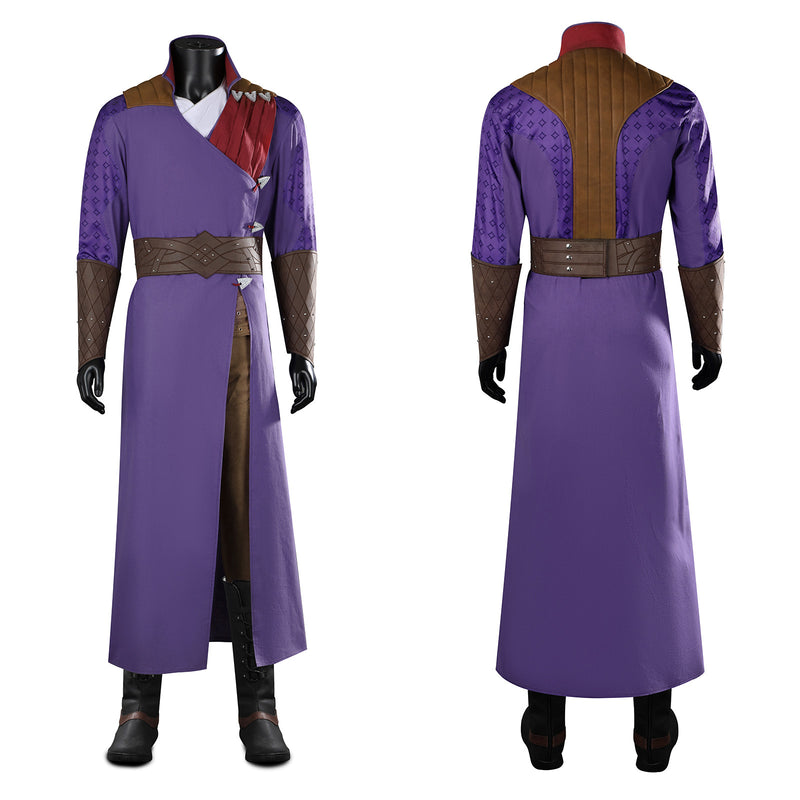 Baldur's Gate Gale·Dekarios Cosplay Costume Purple Men Coat Ninja Clothing