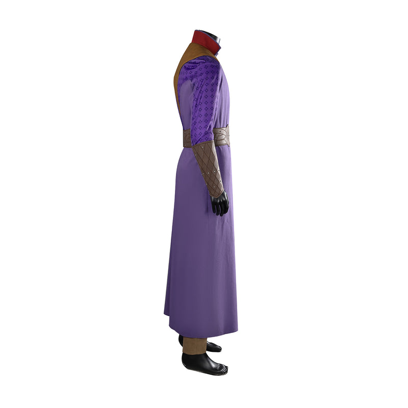 Baldur's Gate Gale·Dekarios Cosplay Costume Purple Men Coat Ninja Clothing