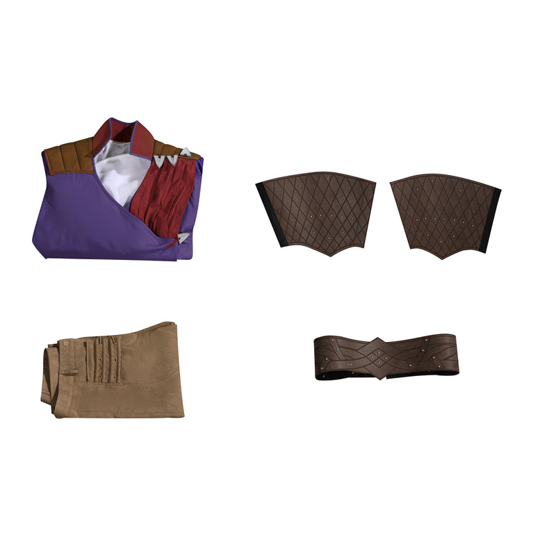 Baldur's Gate Gale·Dekarios Cosplay Costume Purple Men Coat Ninja Clothing