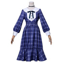 BanG Dream! Ave Mujica Wakaba Mutsumi Cosplay Costume Blue Plaid Dress