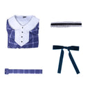 BanG Dream! Ave Mujica Wakaba Mutsumi Cosplay Costume Blue Plaid Dress