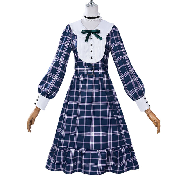 BanG Dream! Ave Mujica Wakaba Mutsumi Cosplay Costume Plaid Dress