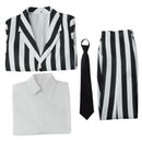 Beetlejuice Cosplay Costume Men Striped Suit Revivalism Gentleman Uniform - AwwwCos