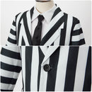 Beetlejuice Cosplay Costume Men Striped Suit Revivalism Gentleman Uniform - AwwwCos
