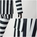 Beetlejuice Cosplay Costume Men Striped Suit Revivalism Gentleman Uniform - AwwwCos