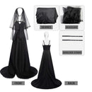 Beetlejuice Lydia Deetz Black Wedding Dress Cosplay Costume