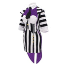 Beetlejuice Michael Keaton Cosplay Costume Female Striped Hip Hugging Dress - AwwwCos