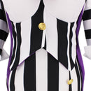Beetlejuice Michael Keaton Cosplay Costume Female Striped Hip Hugging Dress - AwwwCos
