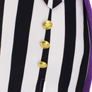 Beetlejuice Michael Keaton Cosplay Costume Female Striped Hip Hugging Dress - AwwwCos