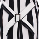 Beetlejuice Michael Keaton Cosplay Costume Female Striped Hip Hugging Dress - AwwwCos