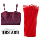 Plus Size Beetlejuice Miss Argentina Dead Receptionist Cosplay Costume - AwwwCos