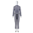 Beetlejuice Women Striped Suit Cosplay Costume Formal Attire