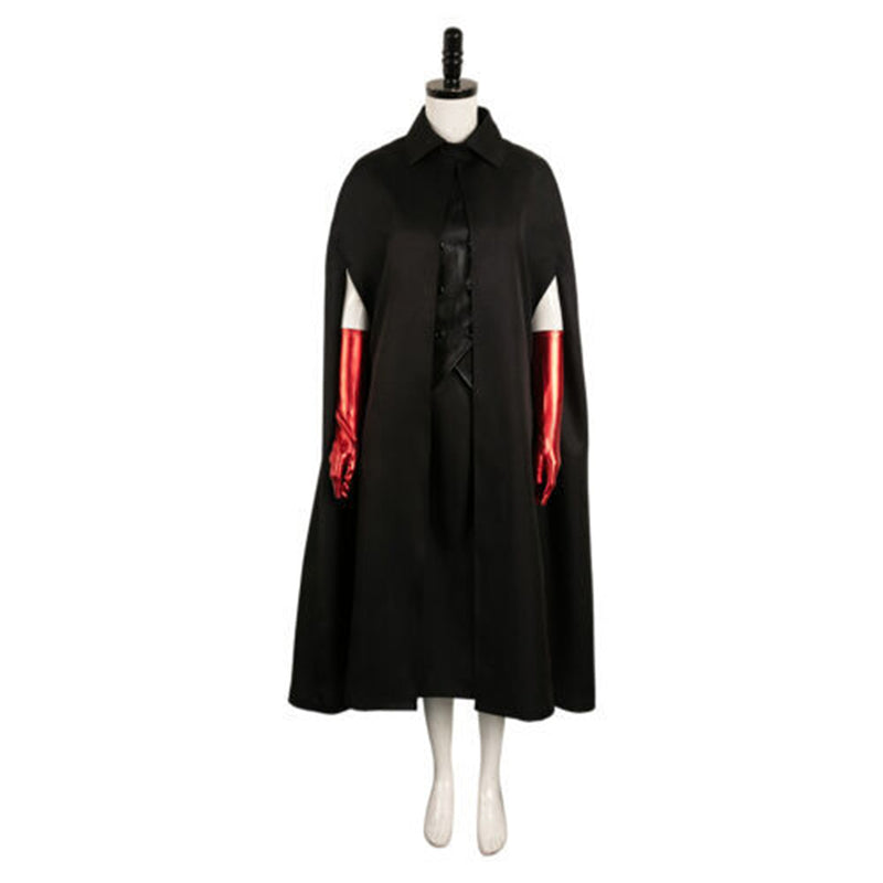 Beetlejuice Costume Delia Deetz Cloak Cosplay Clothing Female Black Cape - AwwwCos