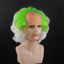 Beetlejuice Michael Keaton Cosplay Wig Male Green White Gradient Short Hair - AwwwCos