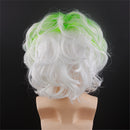 Beetlejuice Michael Keaton Cosplay Wig Male Green White Gradient Short Hair - AwwwCos