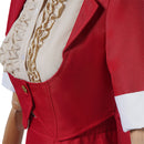 Beetlejuice Wedding Suit Female Cosplay Costume Red Dress Set