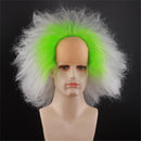 Beetlejuice Michael Keaton Cosplay Wig Male Green White Gradient Short Hair - AwwwCos
