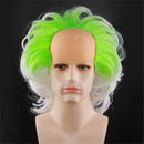 Beetlejuice Michael Keaton Cosplay Wig Male Green White Gradient Short Hair - AwwwCos