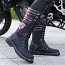 Big Head Leather Boots Outdoor Workwear Men's High Boots With Bag - AwwwCos